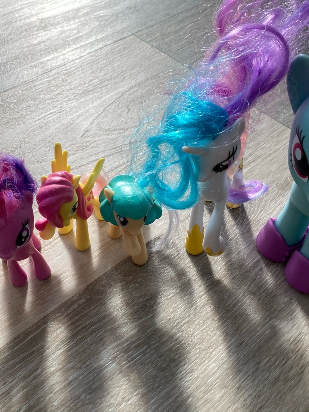 My Little Pony Purple & Blue Brushable Mane Figure Set